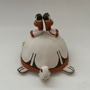 VINTAGE ANGEL CORIZ TURTLE STORYTELLER SCULPTURE